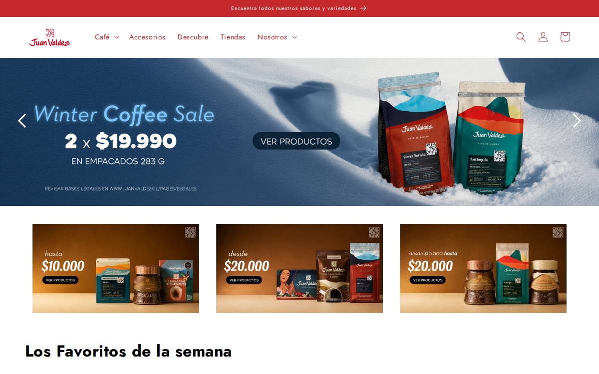 Juanvaldez website preview
