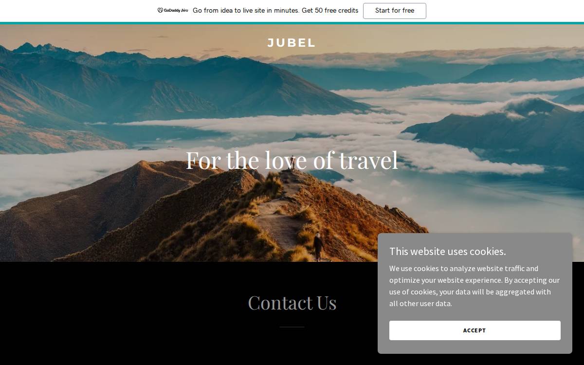 Jubel website preview