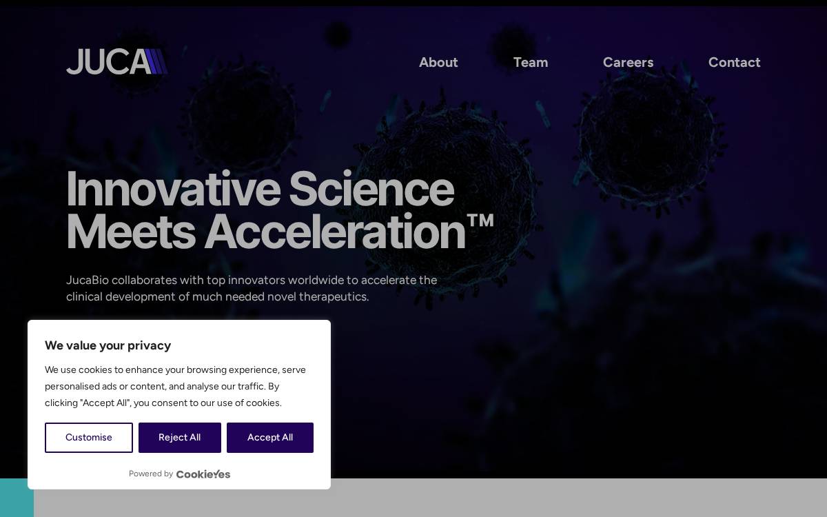JucaBio website preview