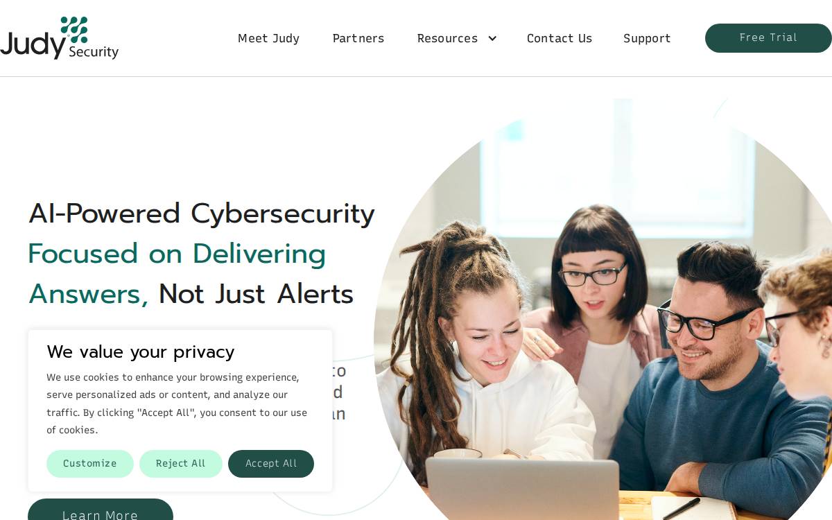 Judysecurity website preview