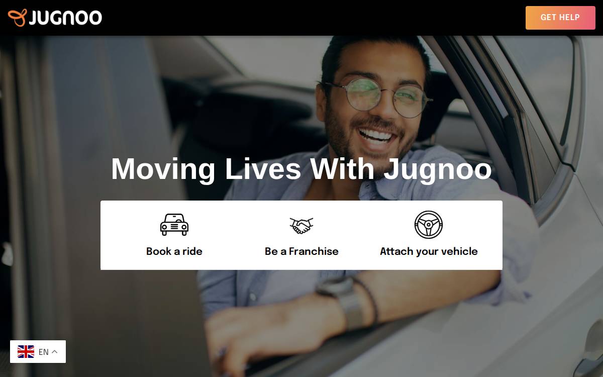 Jugnoo website preview
