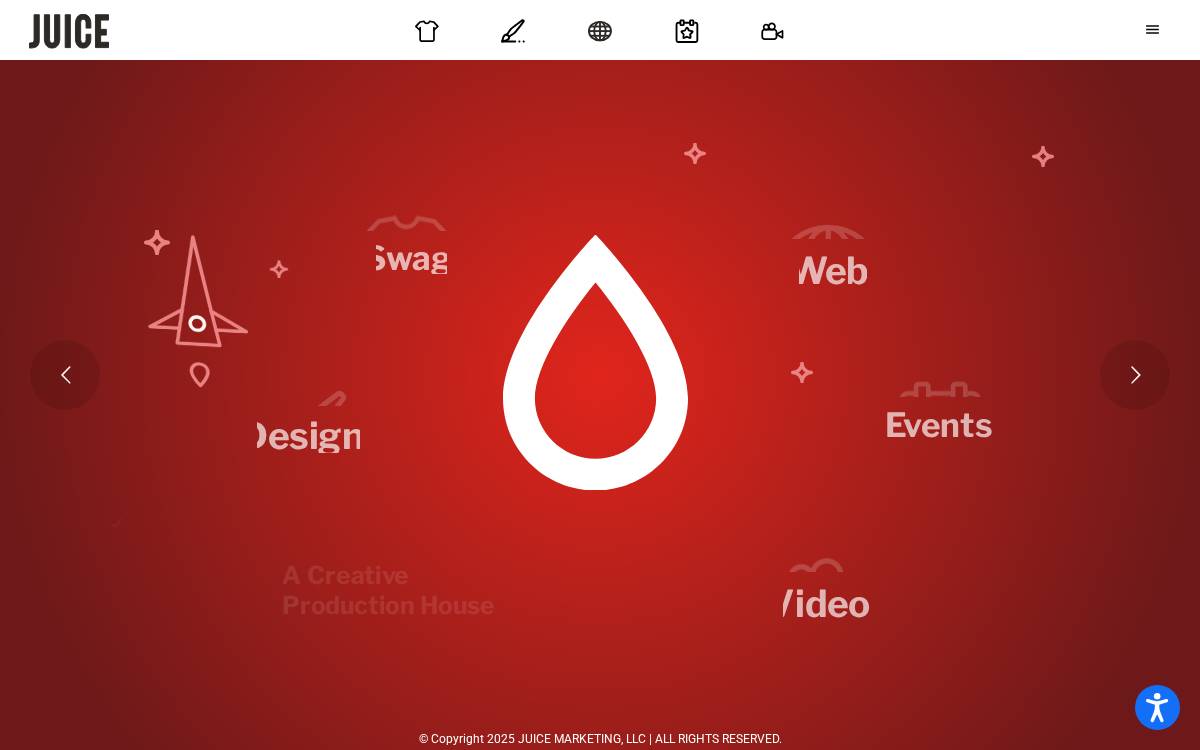 Juice Marketing website preview
