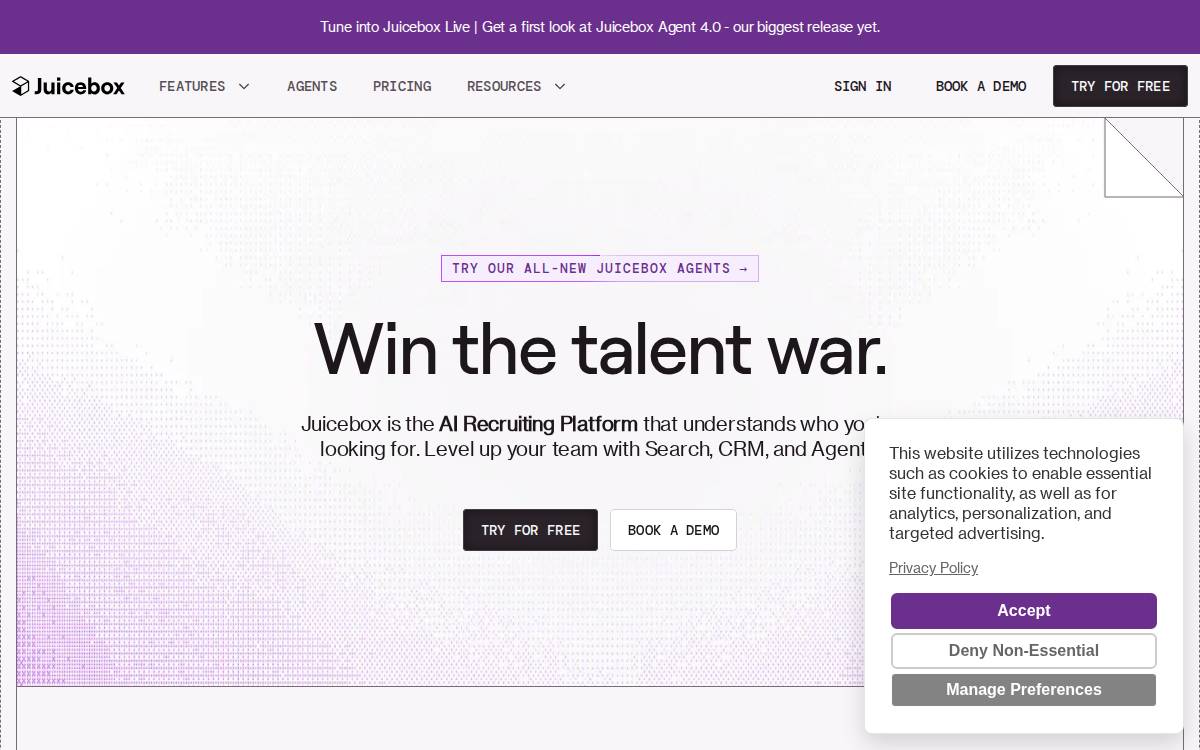 Juicebox website preview