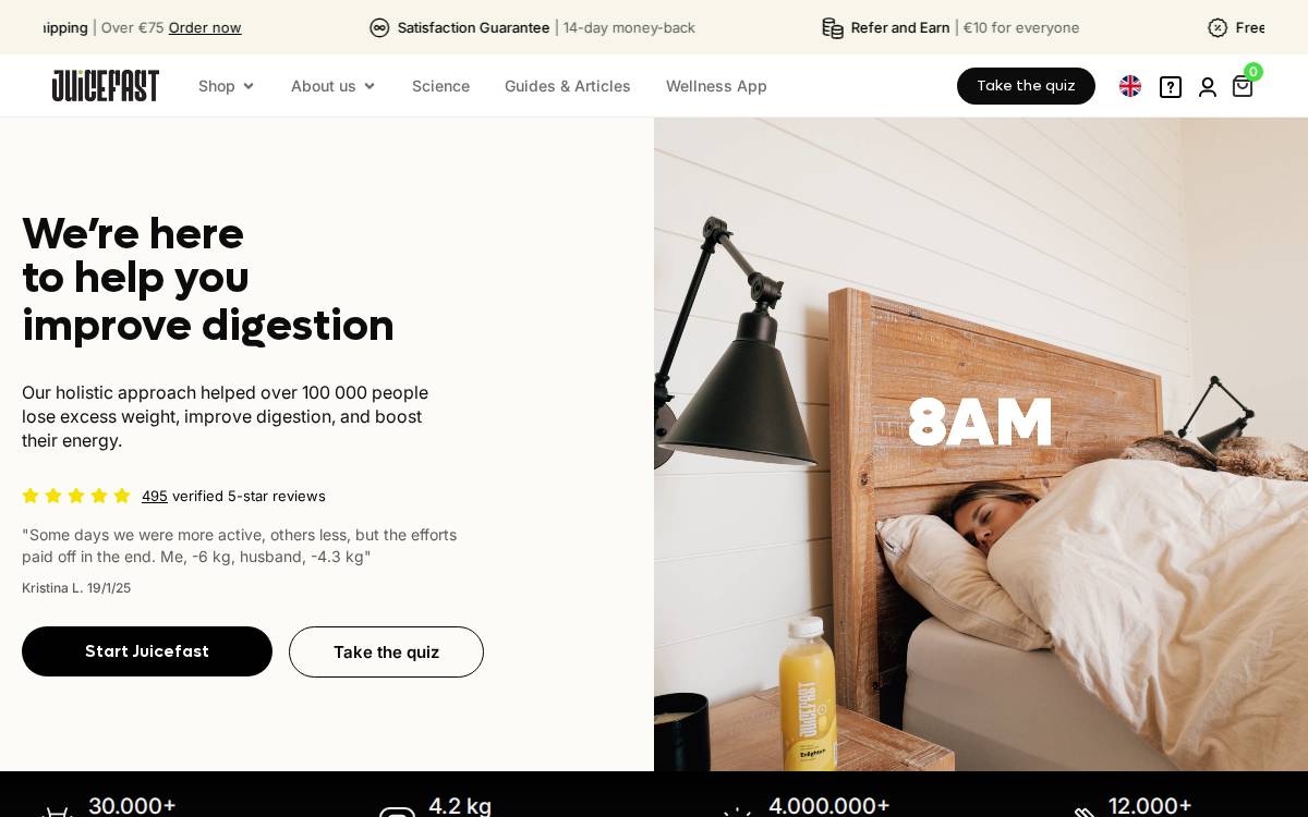 Juicefast website preview