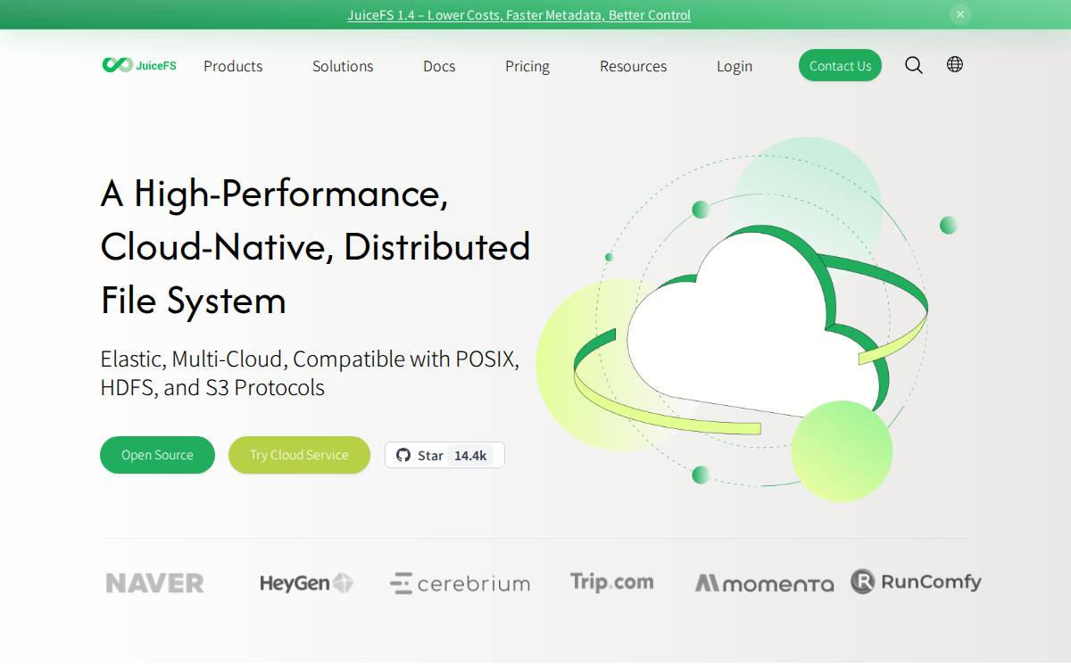Juicefs website preview
