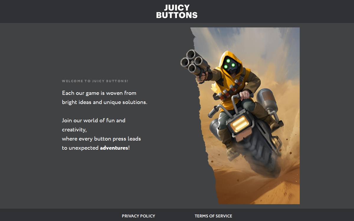 Juicy Buttons website preview