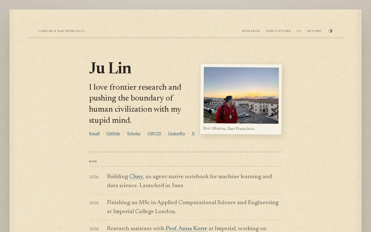 Julin website preview