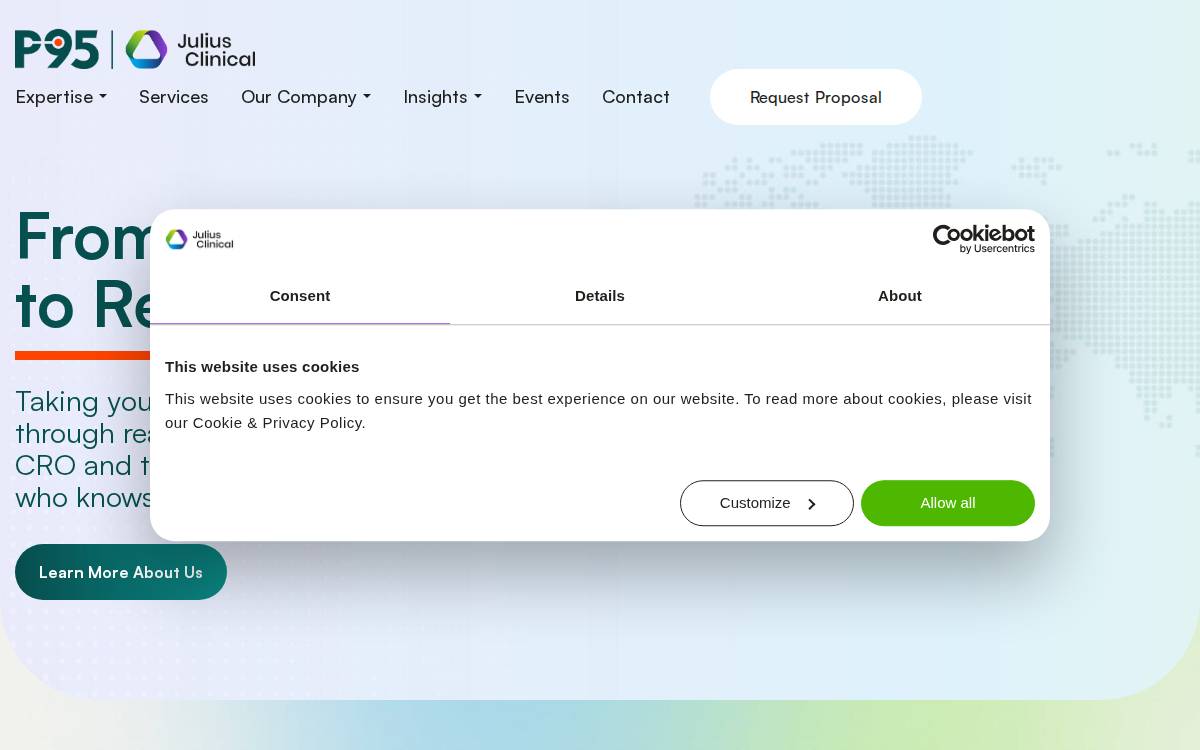 Juliusclinical website preview