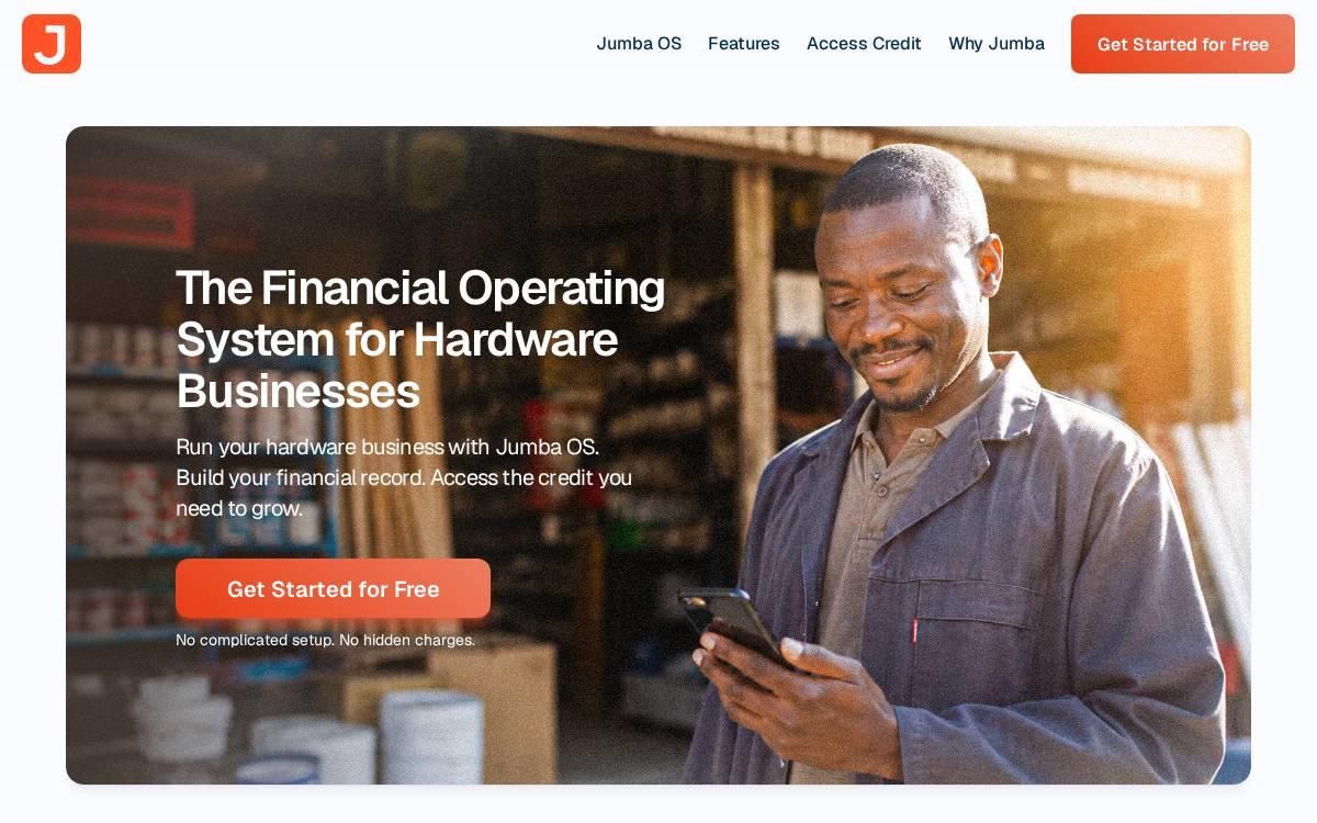 Jumba website preview