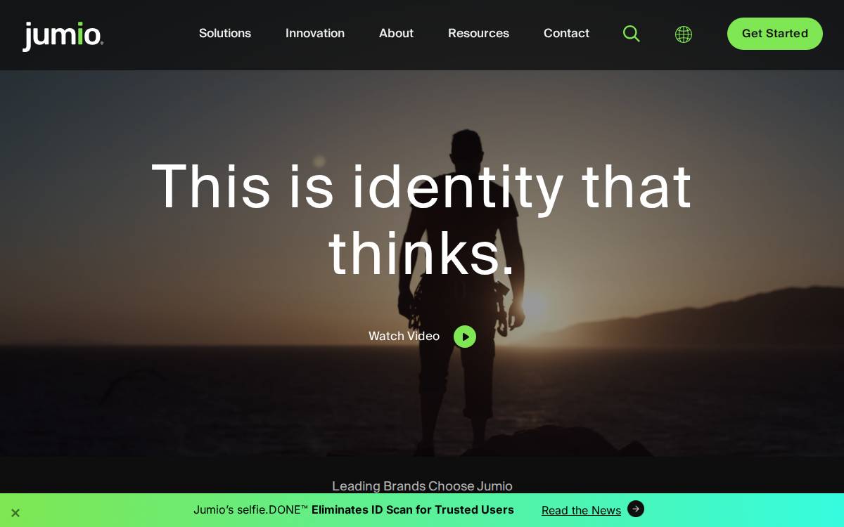 Jumio website preview