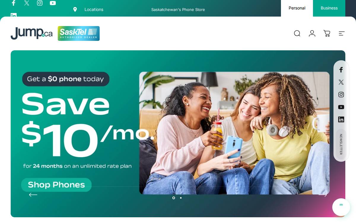 Jump.ca Wireless Supply Corp. website preview