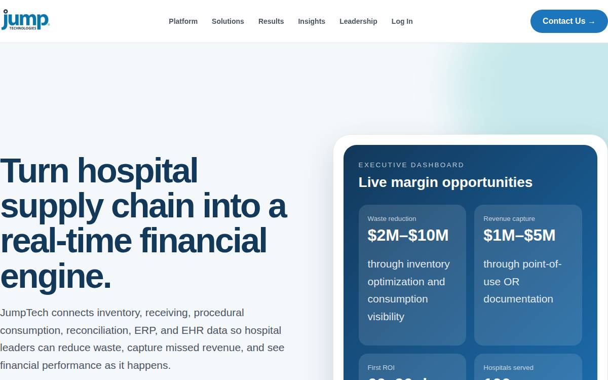 Jump Technologies website preview