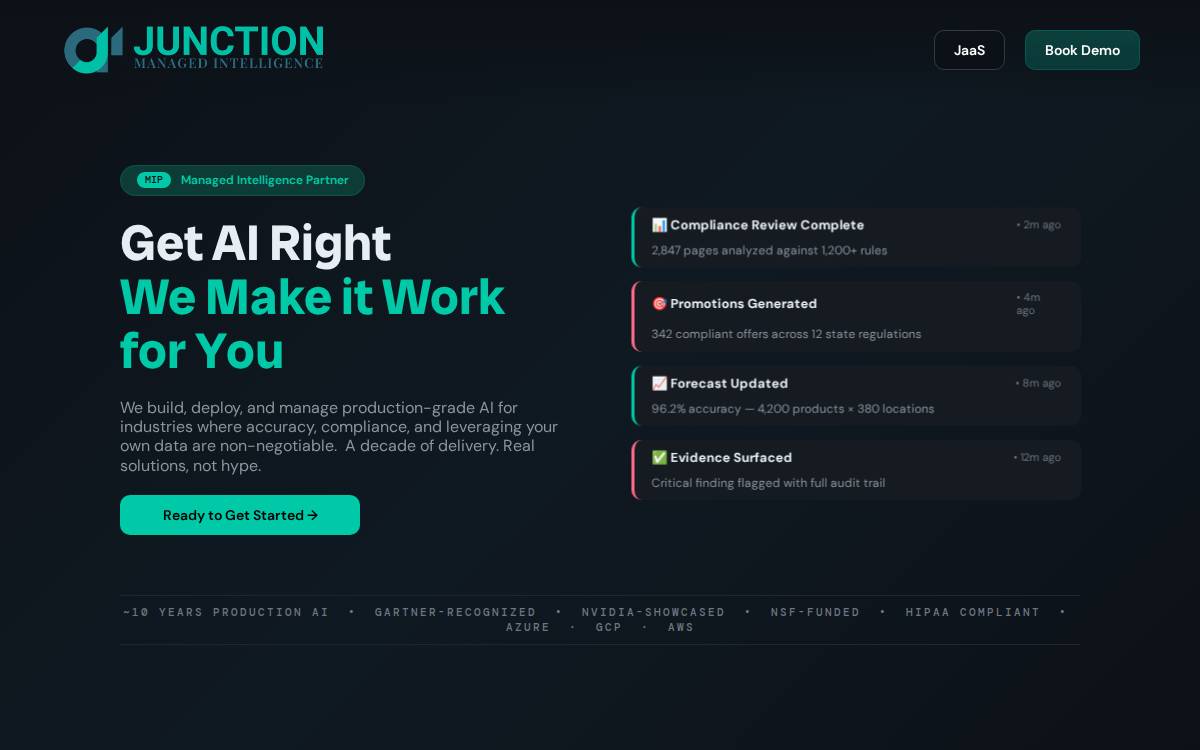 Junction website preview