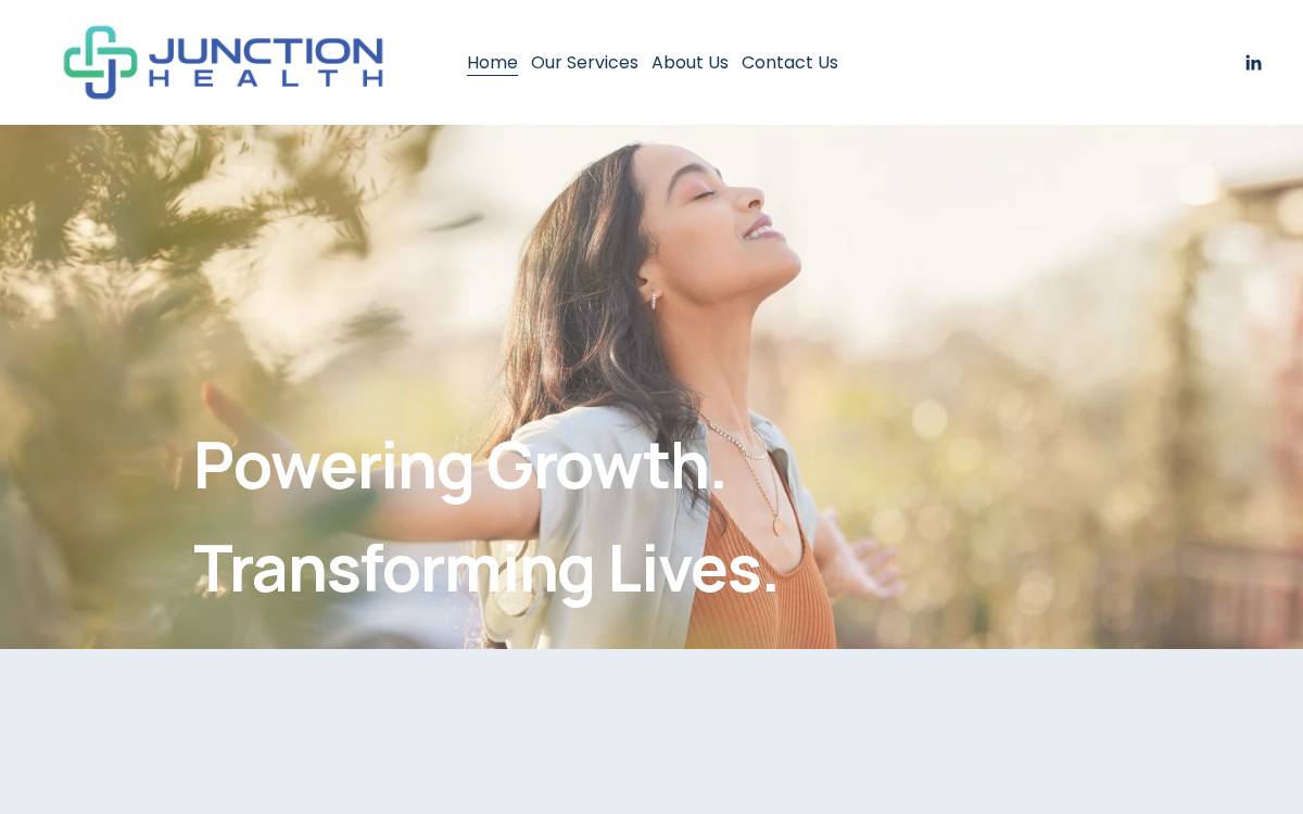 Junction Health website preview