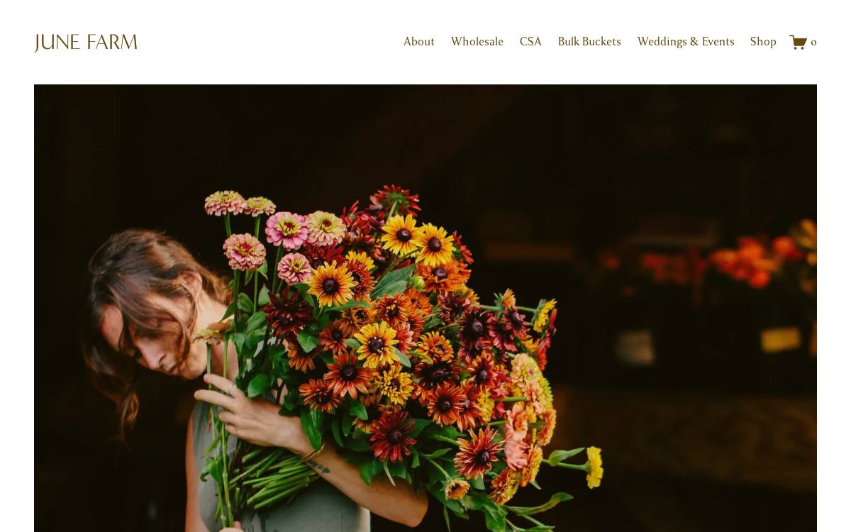June Farm website preview