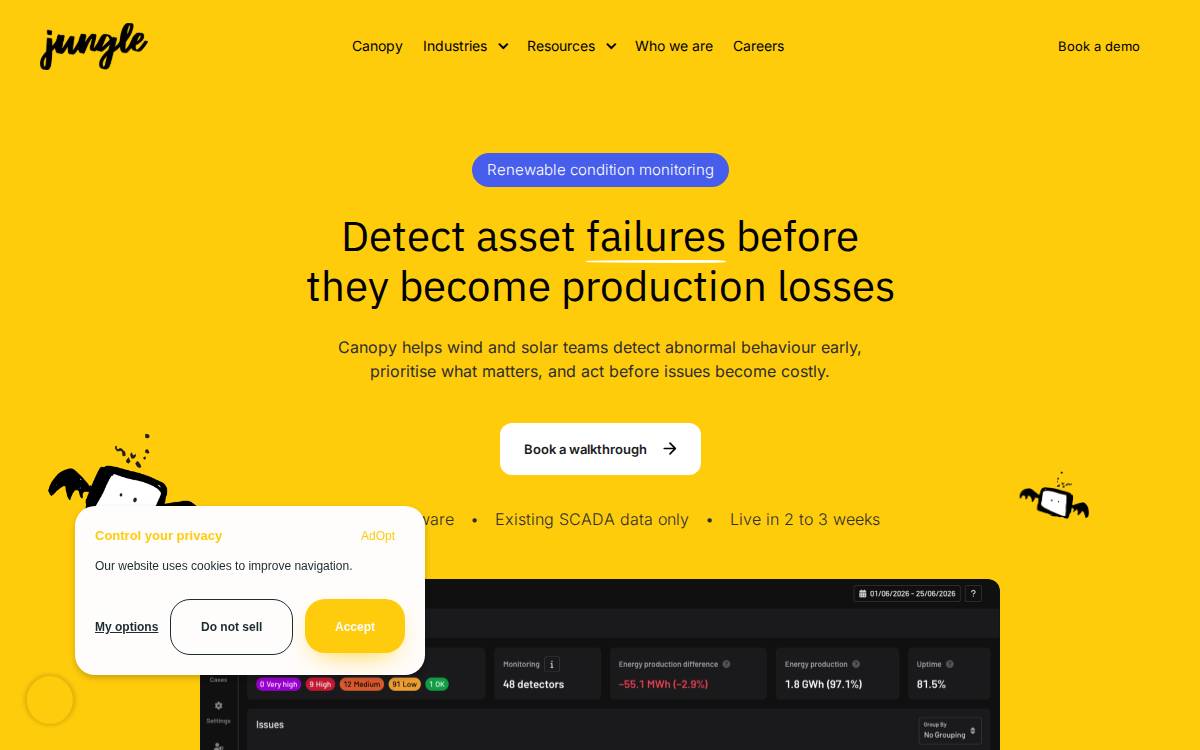 Jungle AI website preview