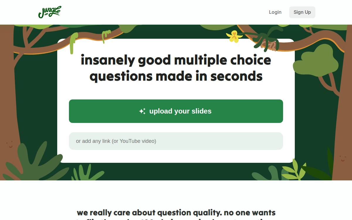 Jungleai website preview