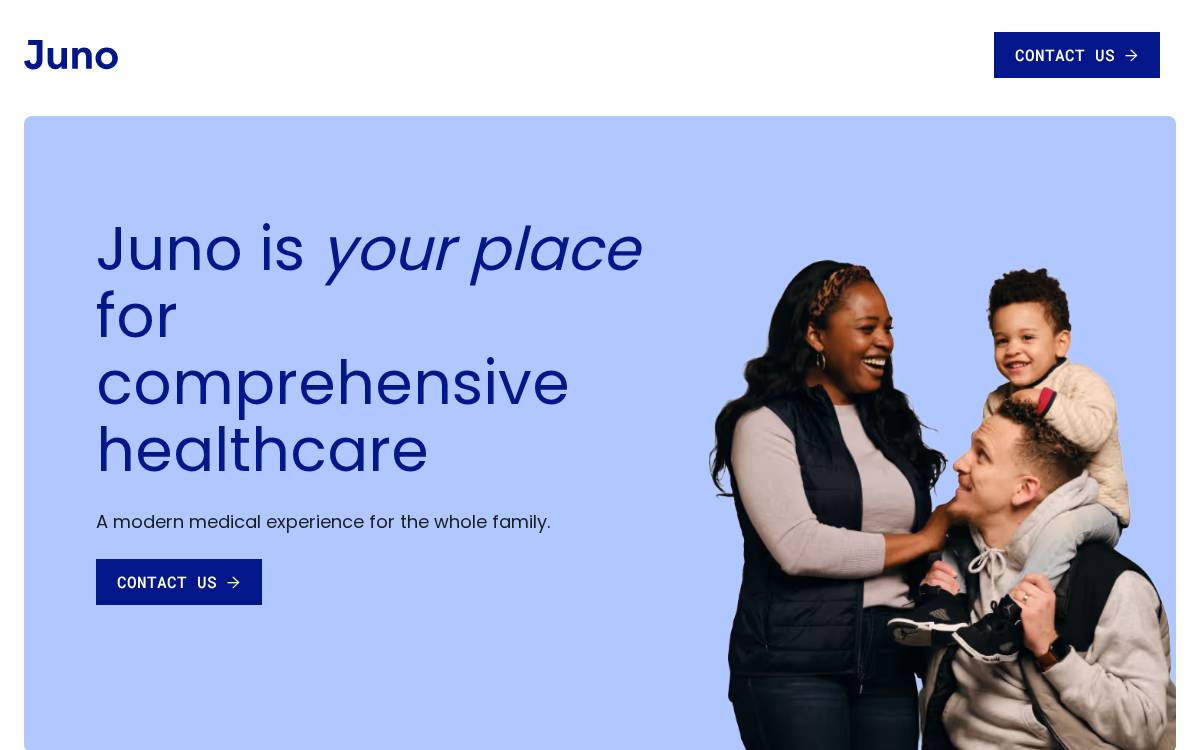 Juno Medical website preview