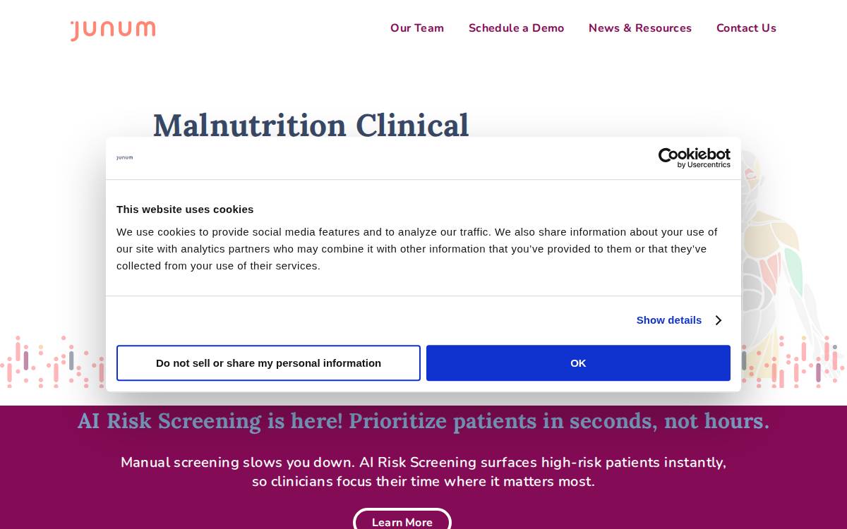 Junum website preview