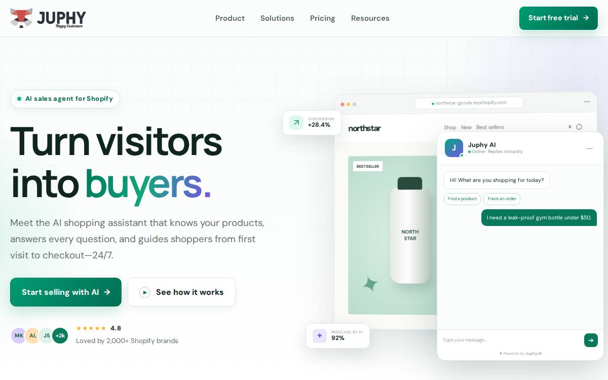 Juphy website preview