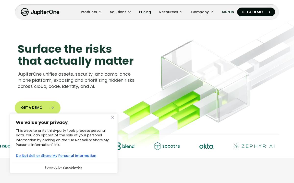 Jupiter One enterprise-saas website preview