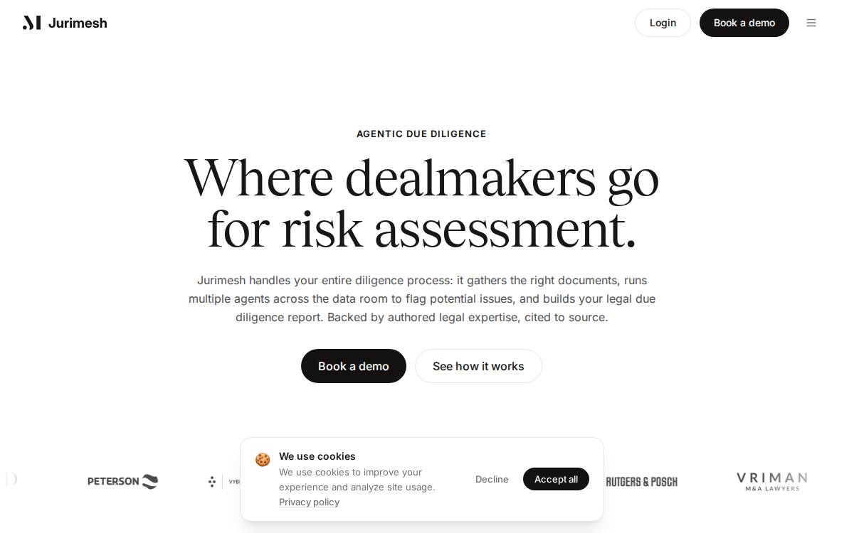Jurimesh website preview