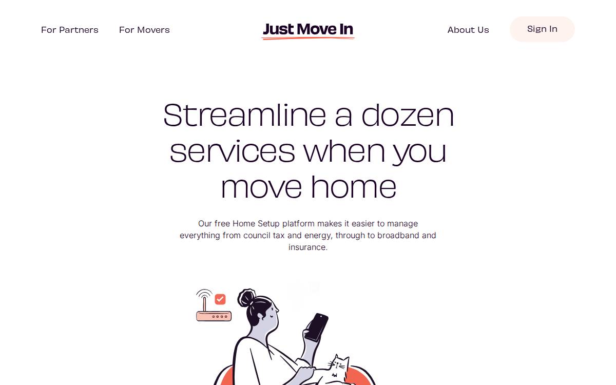 Just Move In website preview