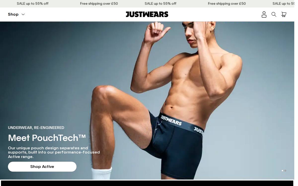 Just Wears website preview