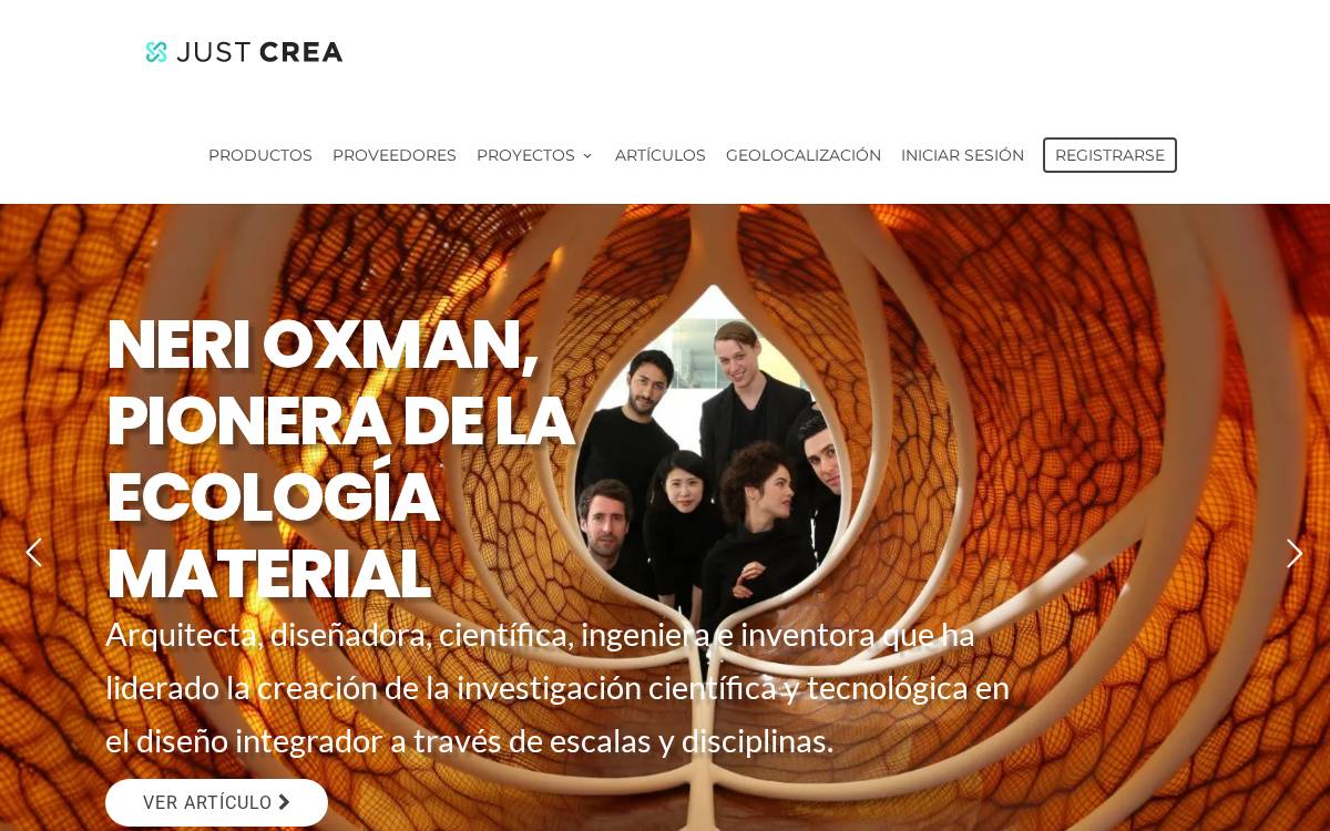 Justcrea website preview