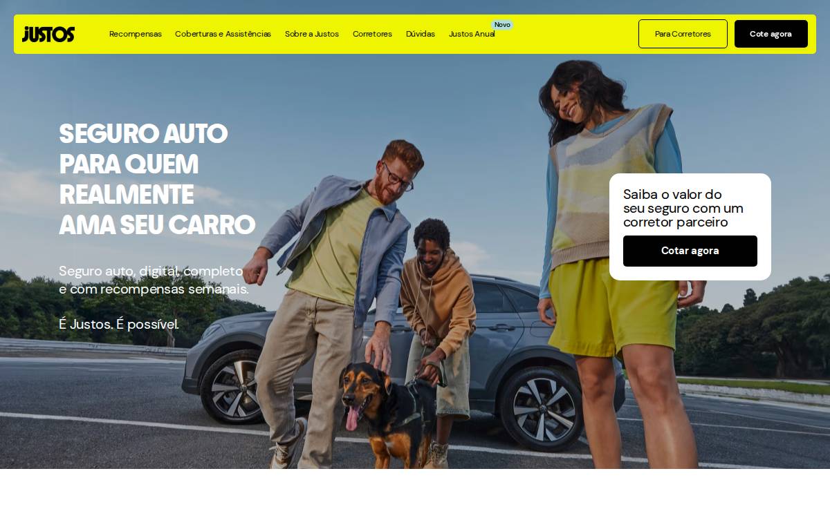 Justos website preview