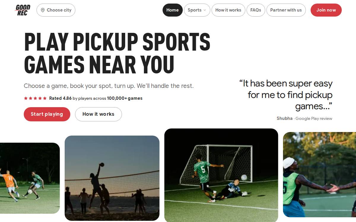 Justplay website preview