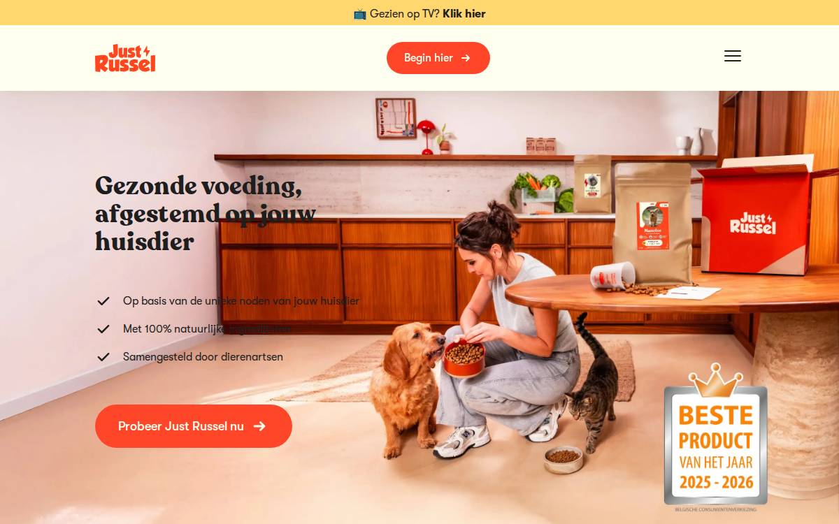 Just Russel website preview