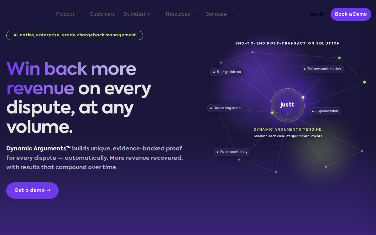 Justt website preview