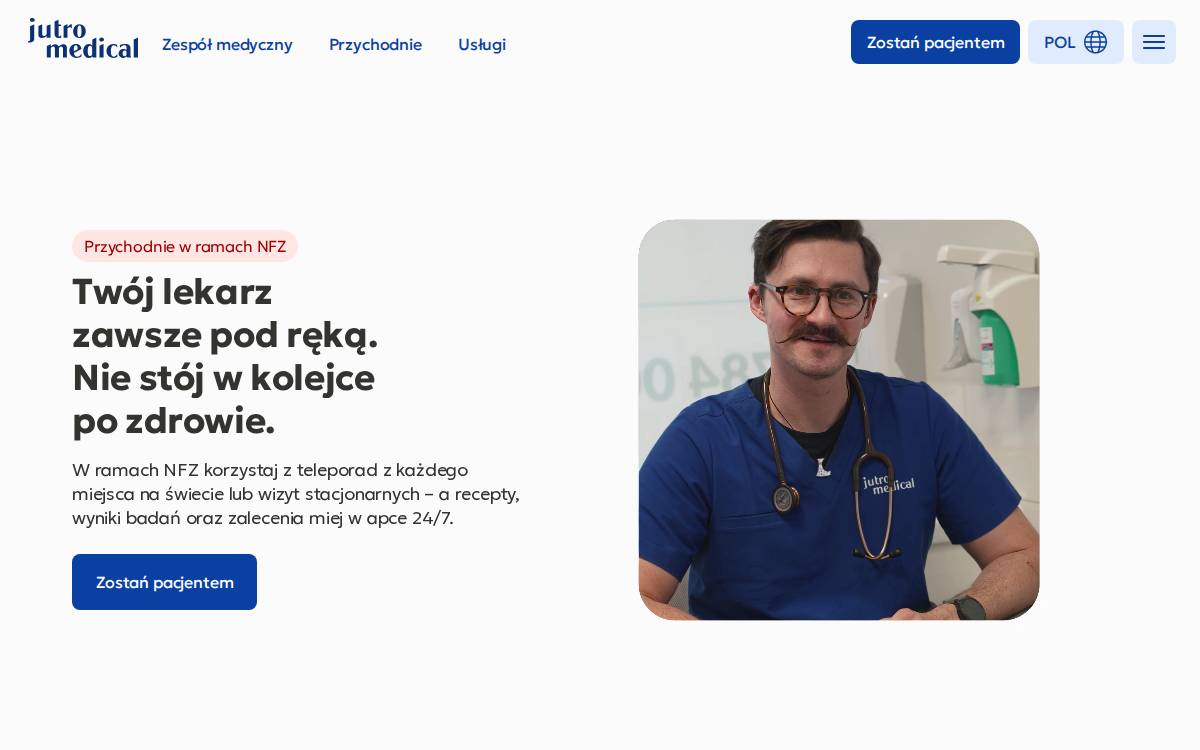 Jutro Medical website preview