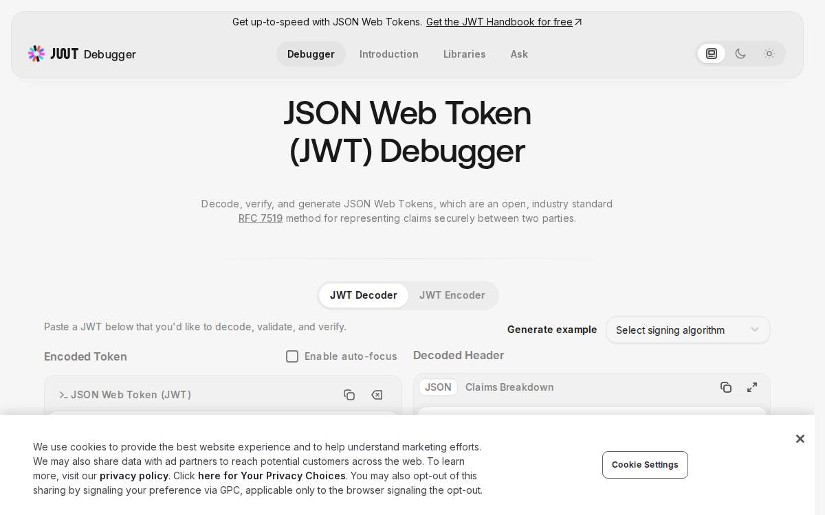 Jwt website preview