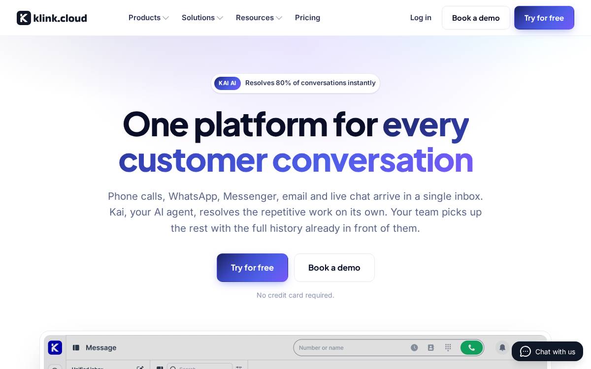 K-Link website preview