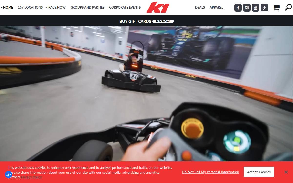 K1 Speed website preview