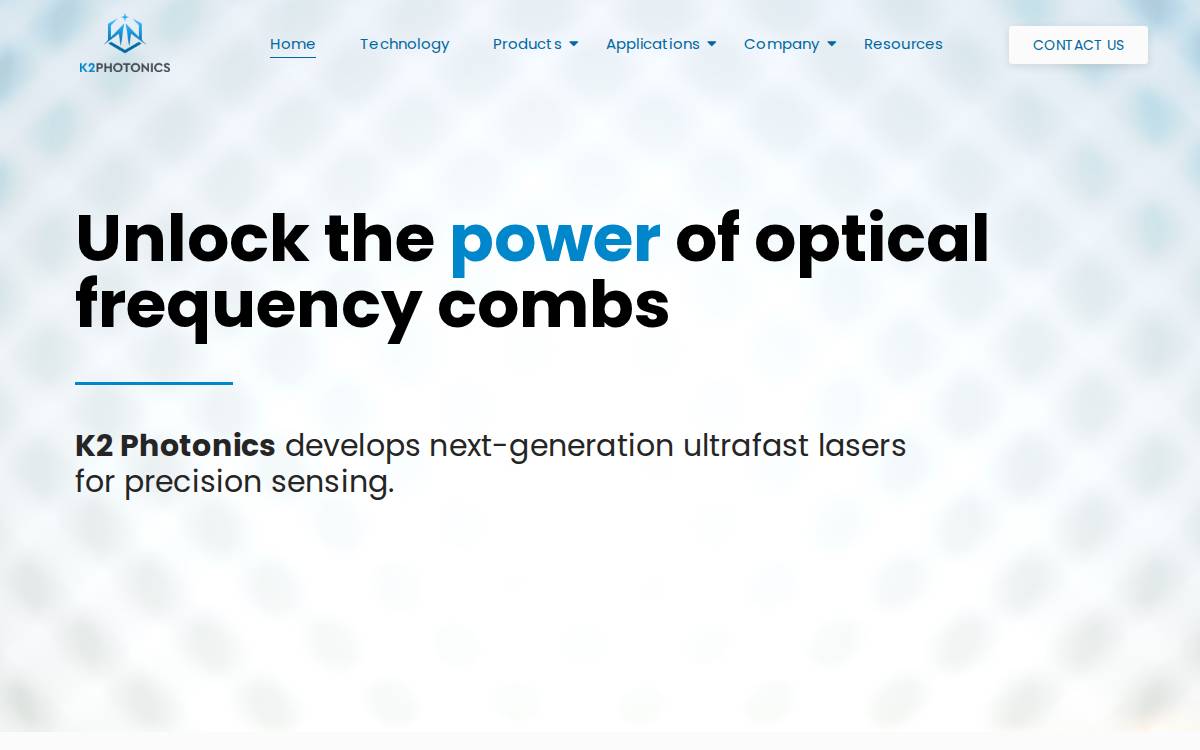 K2 Photonics website preview