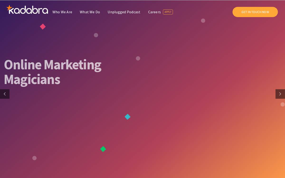 Kadabra website preview