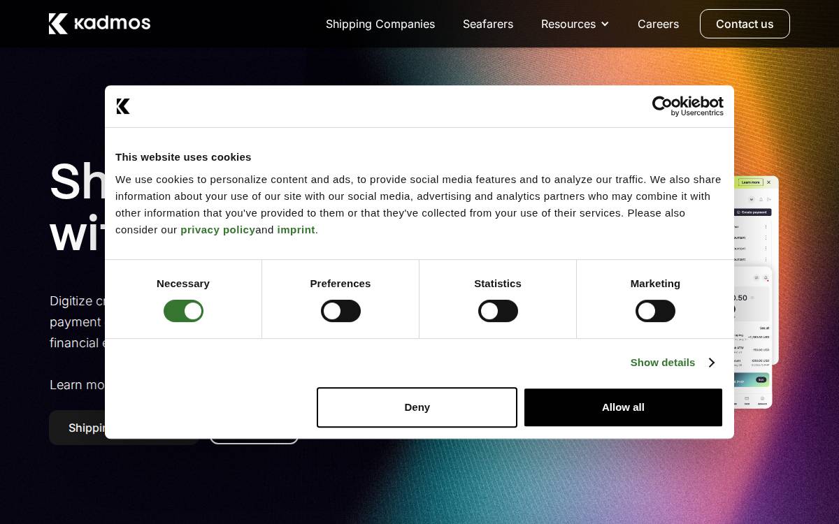 Kadmos website preview