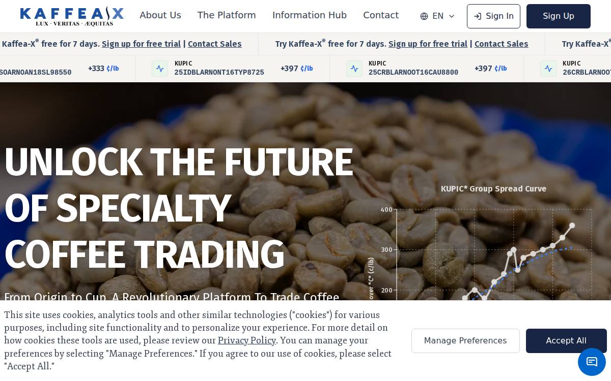 Kaffea-X website preview