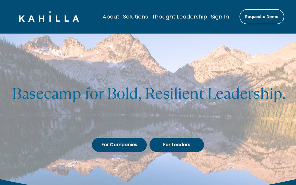 Kahilla website preview