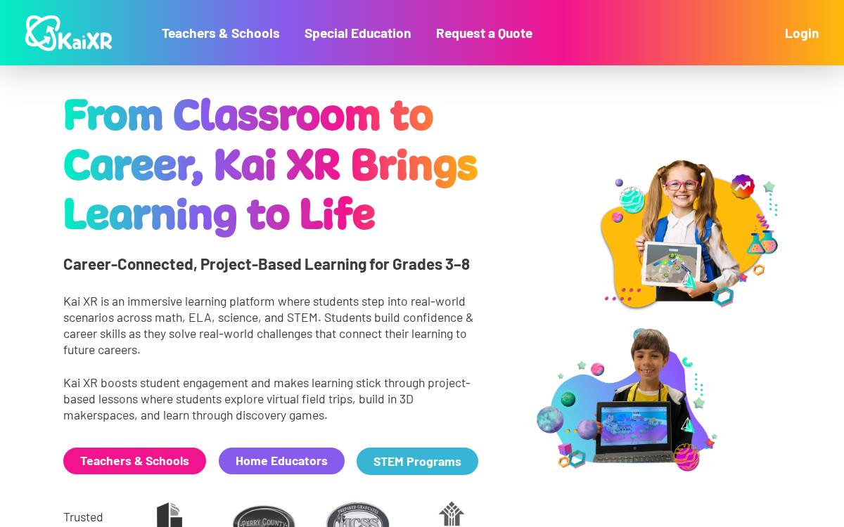 Kai XR website preview