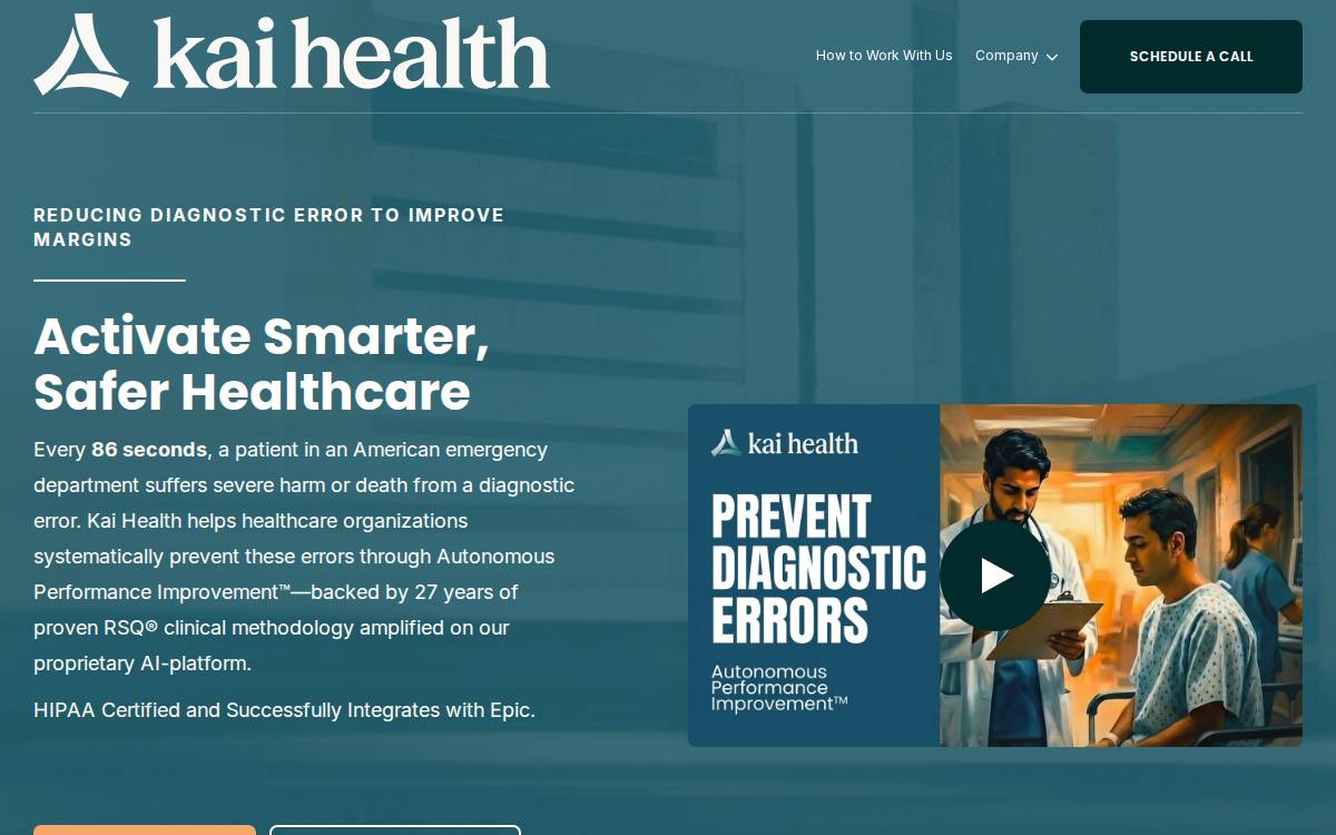 Kai Health website preview