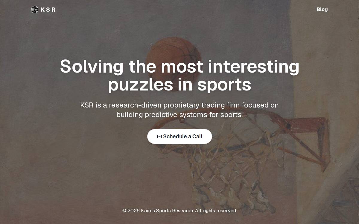 Kairo Sports Research website preview