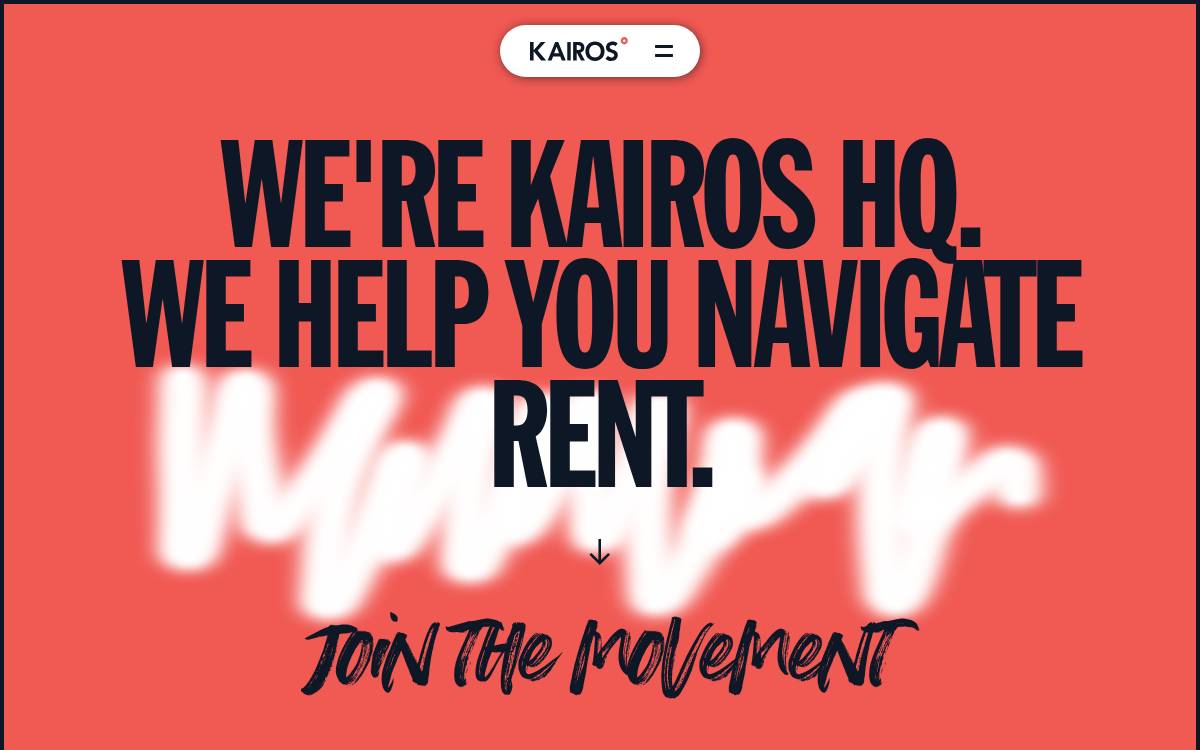 Kairos website preview