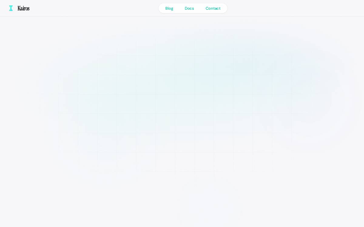 Kairos website preview