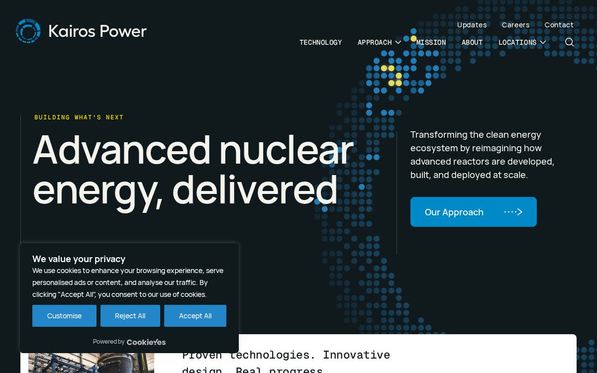 Kairos Power website preview