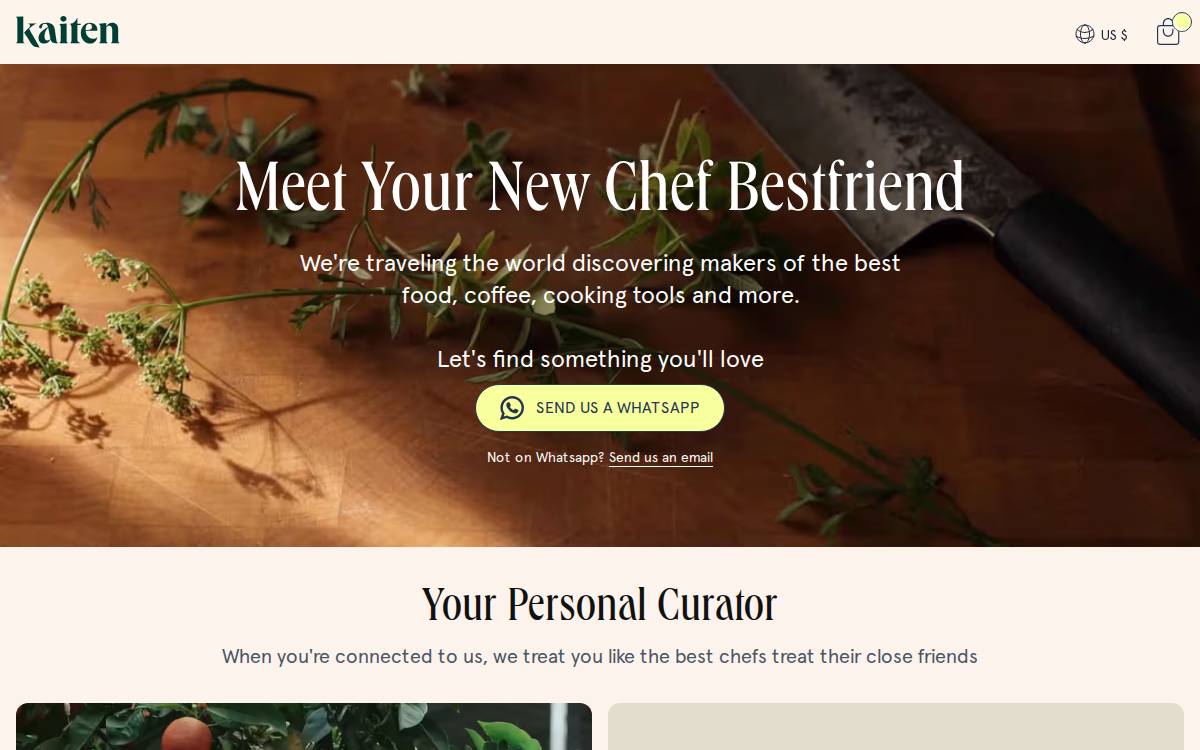 Kaiten website preview
