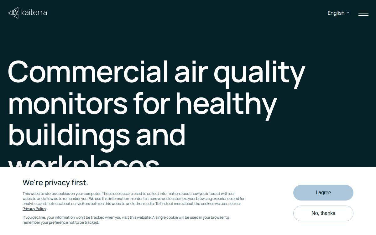 Kaiterra website preview